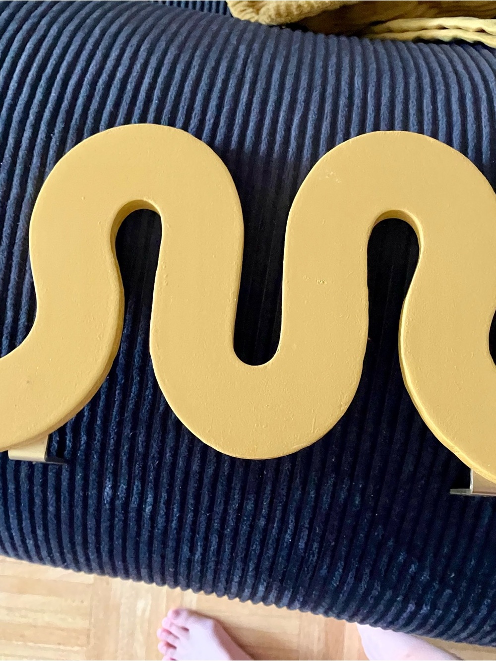Men's Yellow Wave Belt - Unbranded